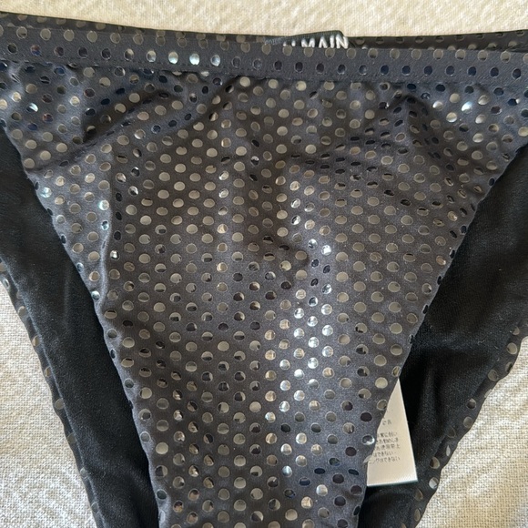 BALMAIN Paillettes Print Triangle Bikini Set, sz 36, $798 - Picture 11 of 16